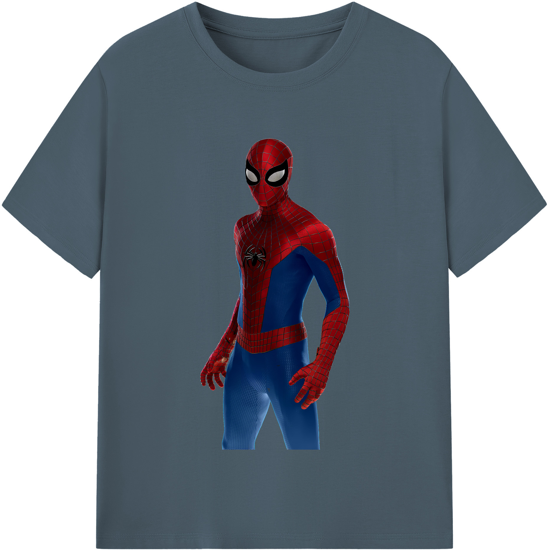（画像用） Spider Man スパイダーマン 綿100％半袖Tシャツ（フロントプリント）